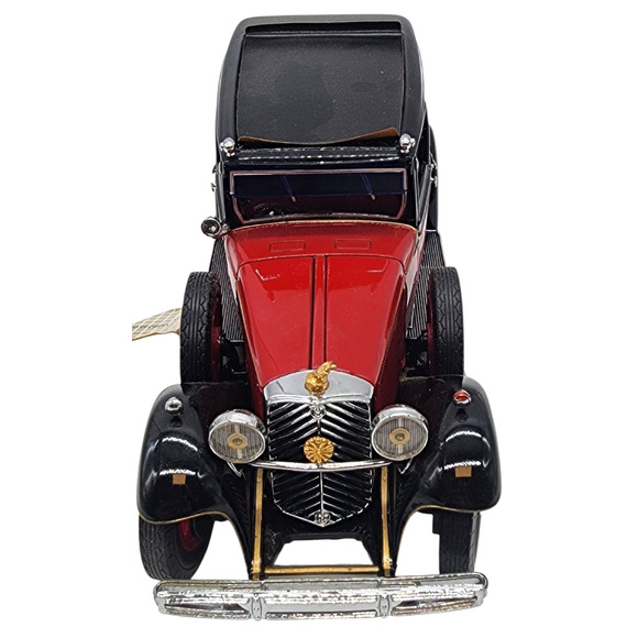 Franklin Mint 1935 Mercedes-Benz 770K Grosser Red (1990) w/Tag - 1:24 Scale - Picture 4 of 11